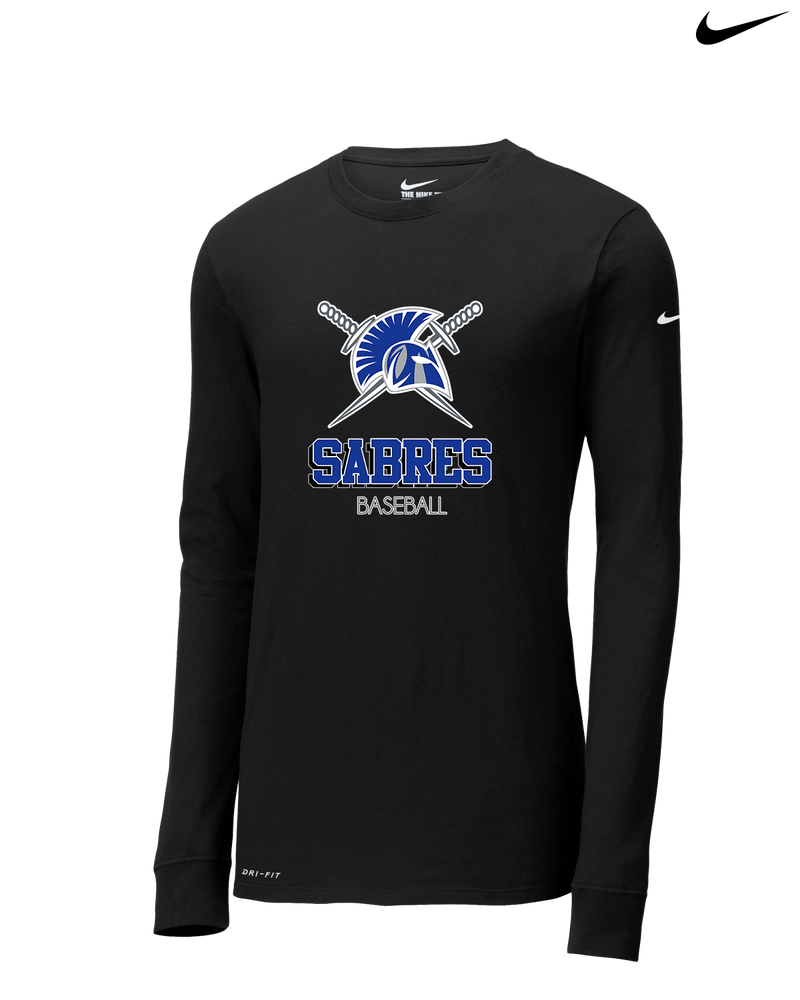 Sumner Academy Baseball Shadow - Nike Dri-Fit Poly Long Sleeve