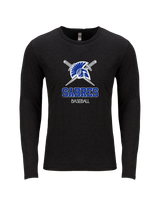 Sumner Academy Baseball Shadow - Tri Blend Long Sleeve