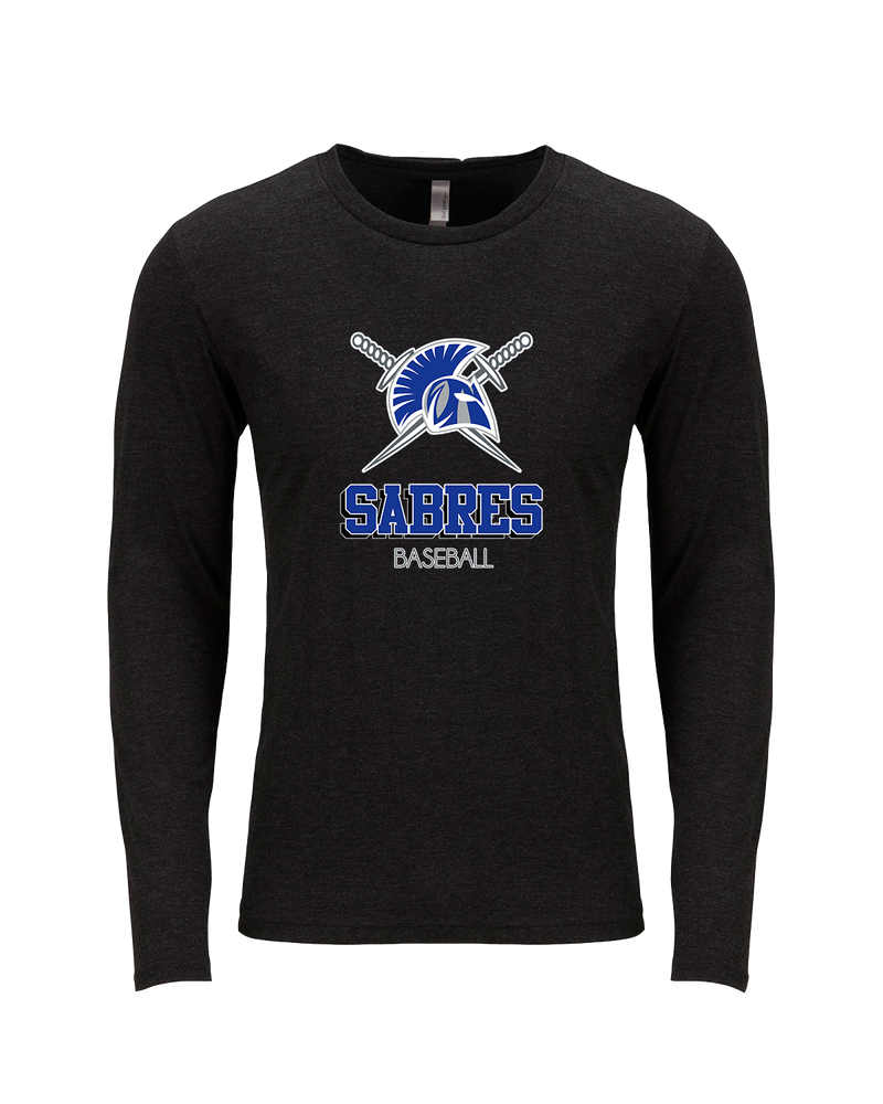 Sumner Academy Baseball Shadow - Tri Blend Long Sleeve