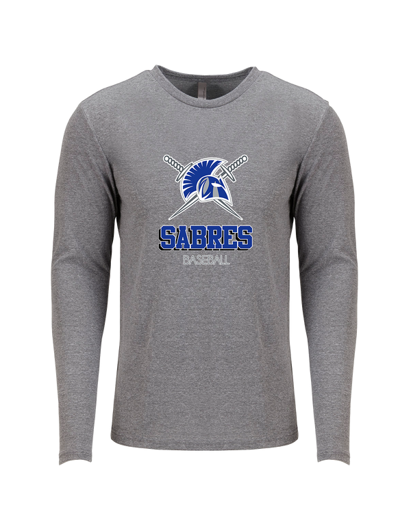 Sumner Academy Baseball Shadow - Tri Blend Long Sleeve