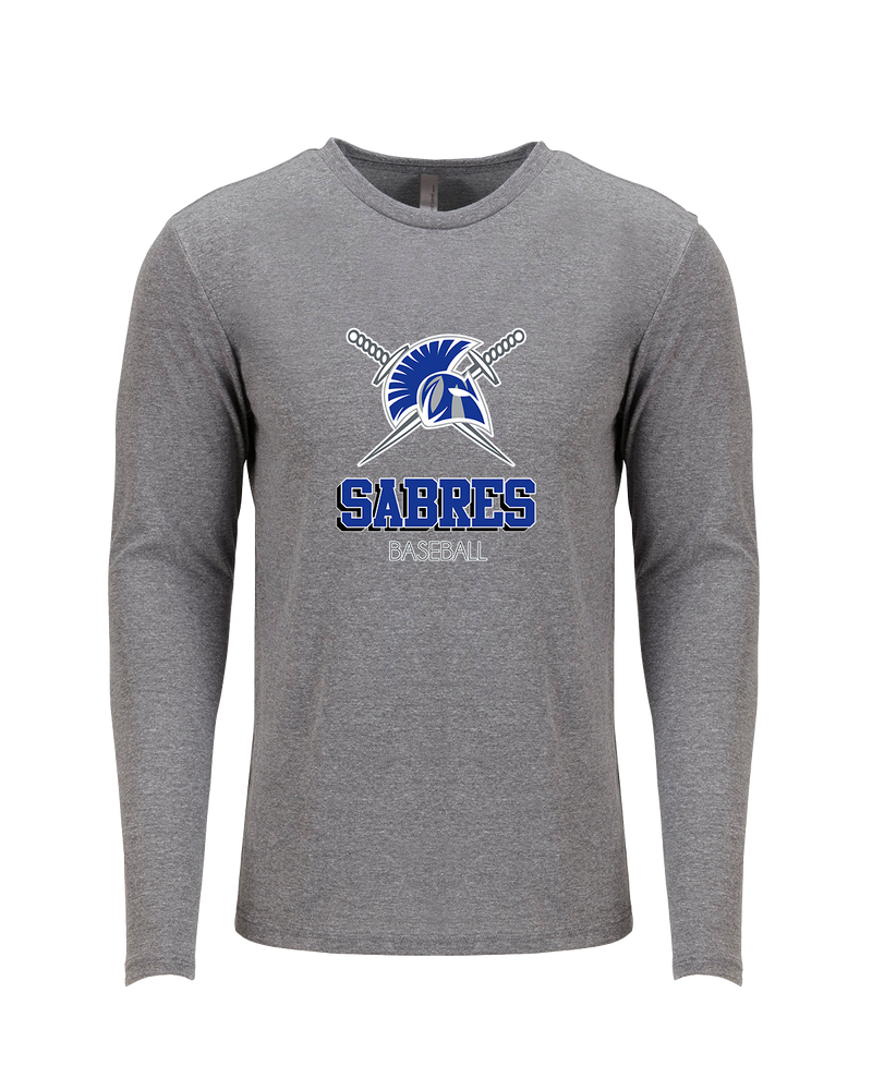 Sumner Academy Baseball Shadow - Tri Blend Long Sleeve