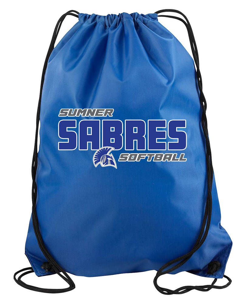 Sumner Academy Softball Bold - Drawstring Bag