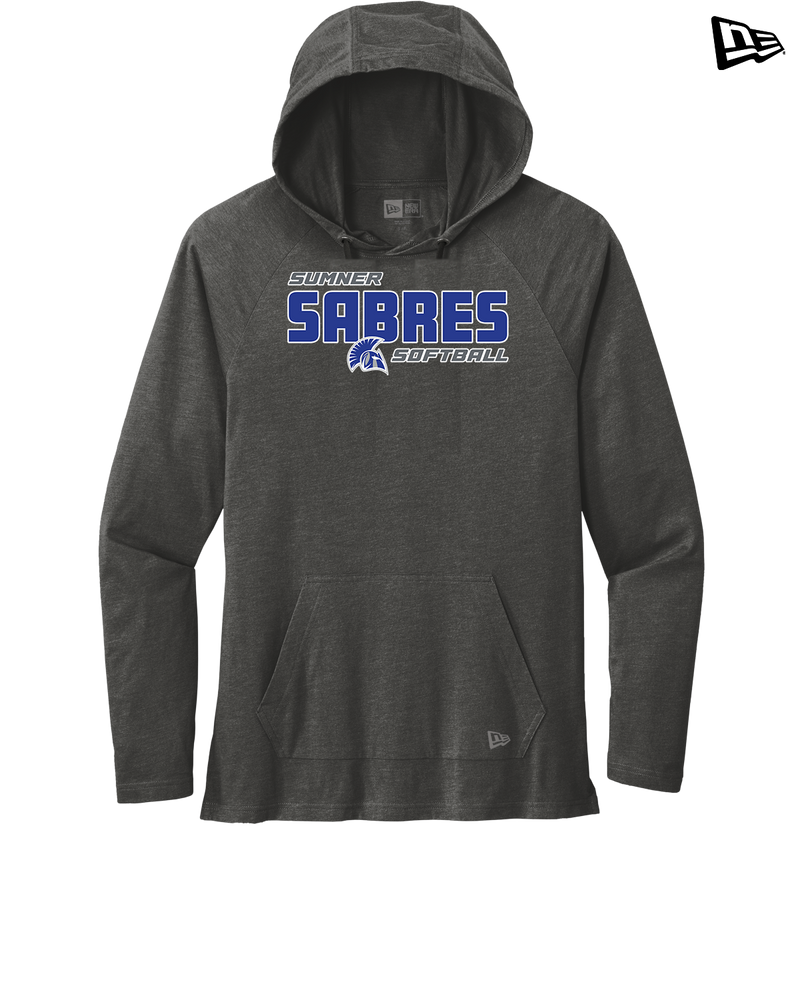 Sumner Academy Softball Bold - New Era Tri Blend Hoodie