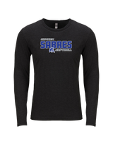 Sumner Academy Softball Bold - Tri Blend Long Sleeve