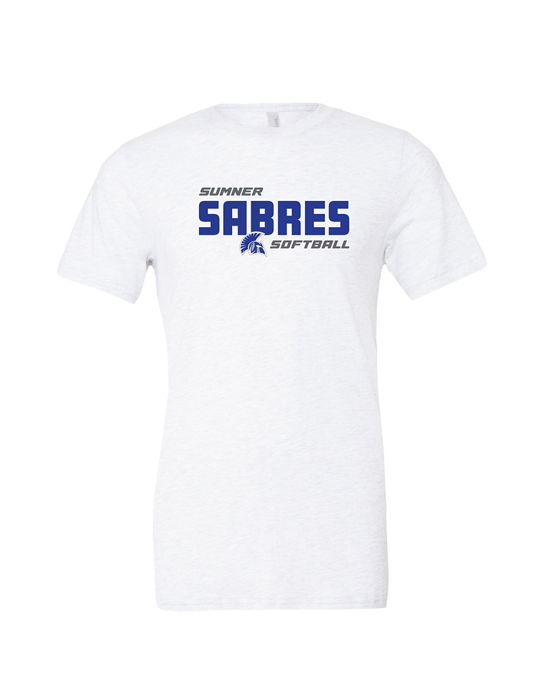 Sumner Academy Softball Bold - Mens Tri Blend Shirt