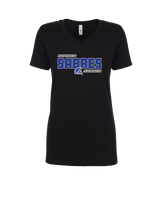 Sumner Academy Soccer Bold - Womens V-Neck