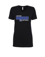 Sumner Academy Softball Bold - Womens V-Neck