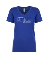Sumner Academy Soccer Bold - Womens V-Neck