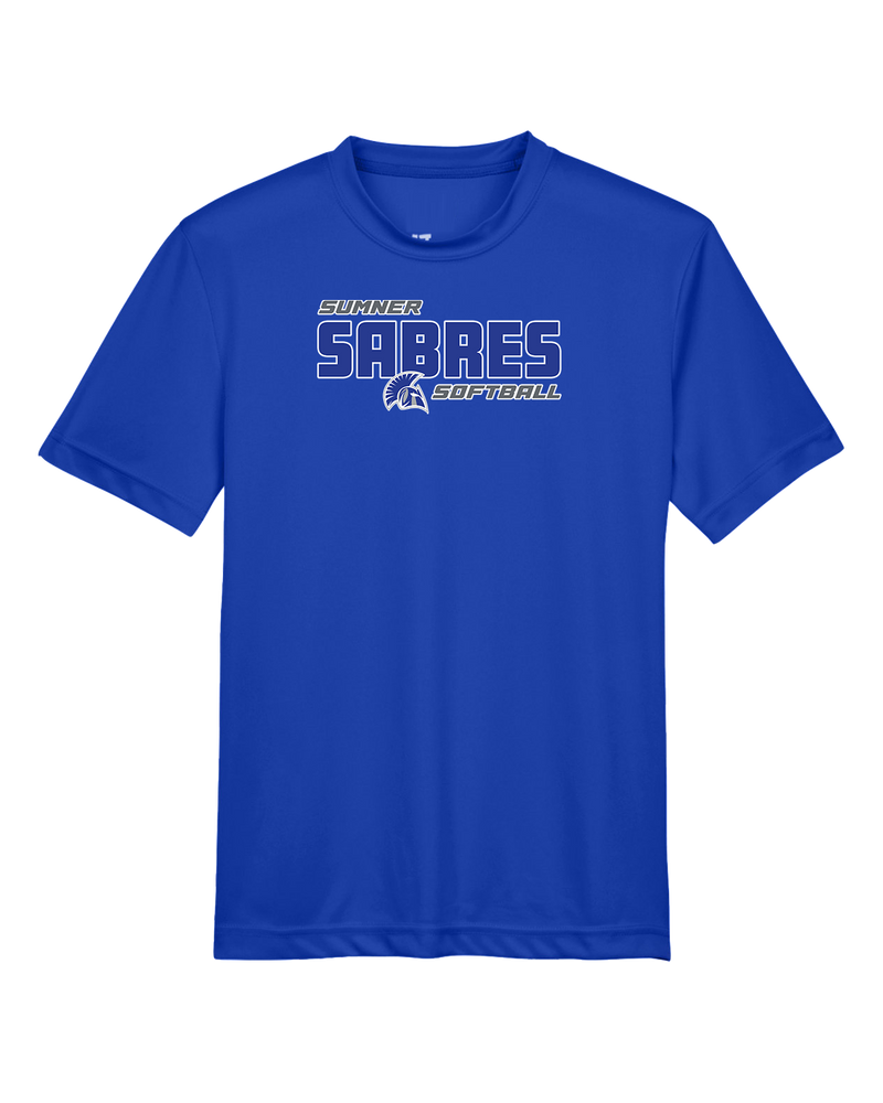 Sumner Academy Softball Bold - Youth Performance T-Shirt