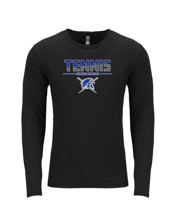 Sumner Academy Tennis Cut - Tri Blend Long Sleeve