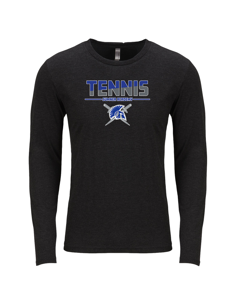 Sumner Academy Tennis Cut - Tri Blend Long Sleeve