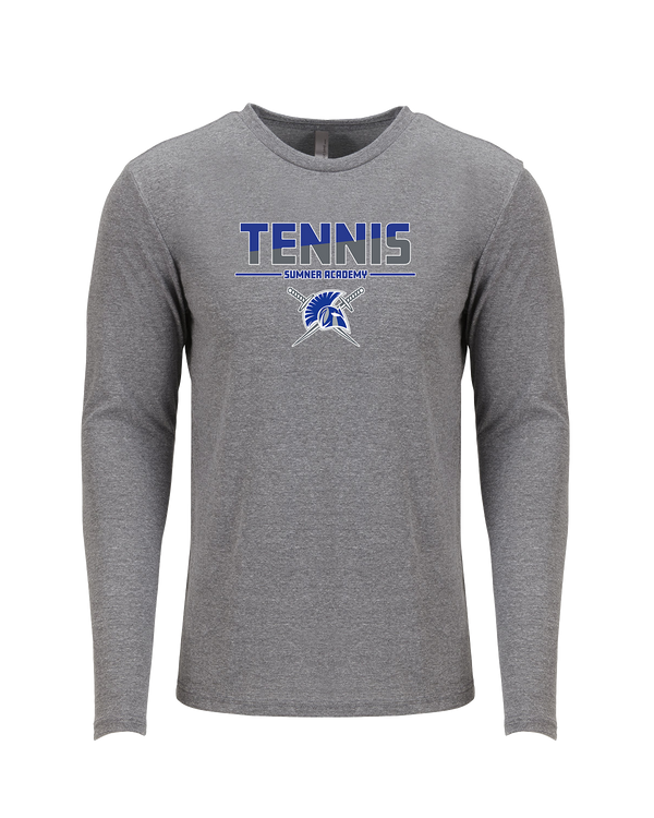 Sumner Academy Tennis Cut - Tri Blend Long Sleeve