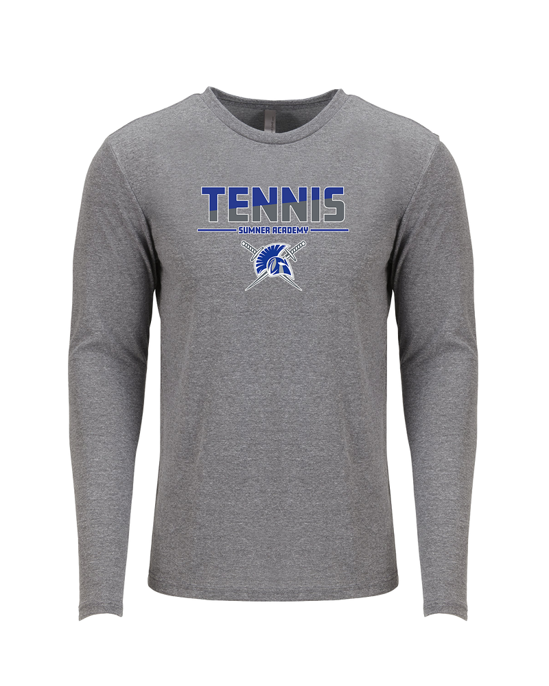 Sumner Academy Tennis Cut - Tri Blend Long Sleeve