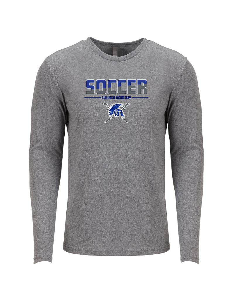 Sumner Academy Soccer Cut - Tri Blend Long Sleeve