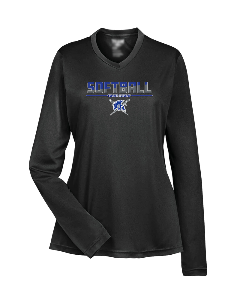 Sumner Academy Softball Cut - Womens Performance Long Sleeve