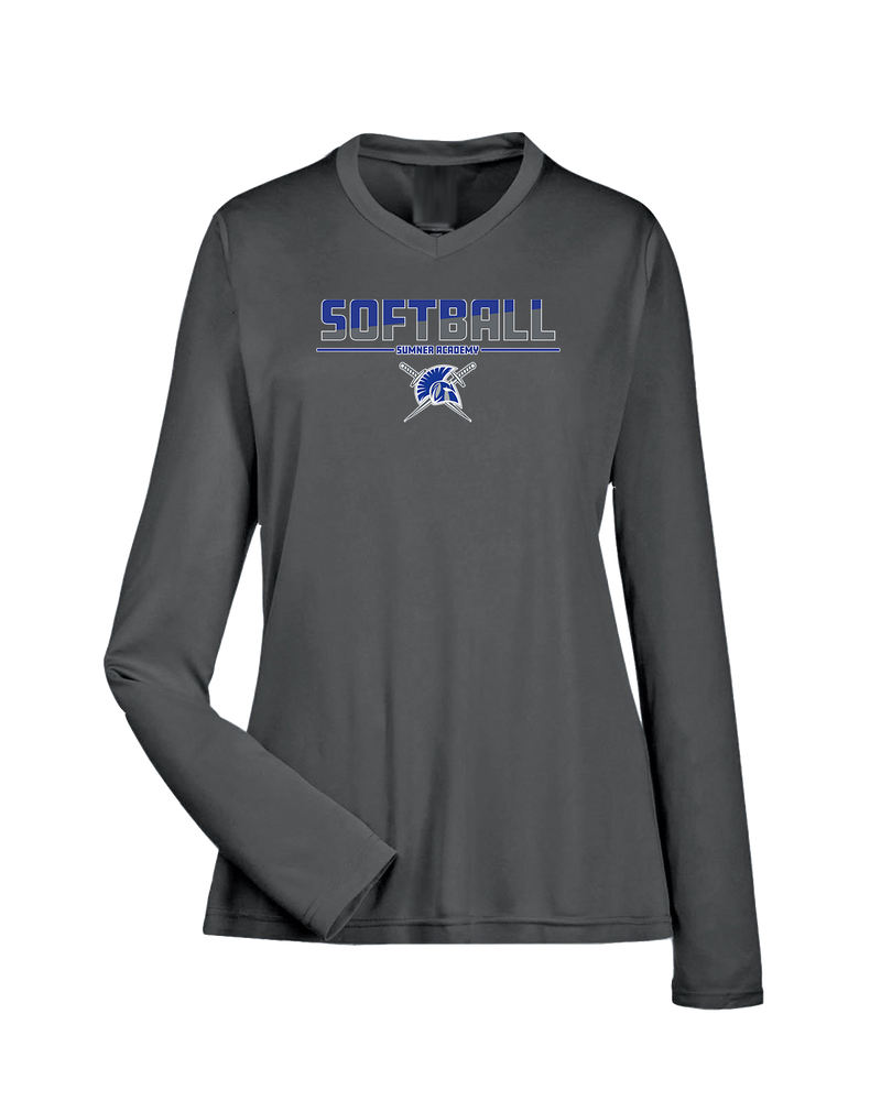 Sumner Academy Softball Cut - Womens Performance Long Sleeve