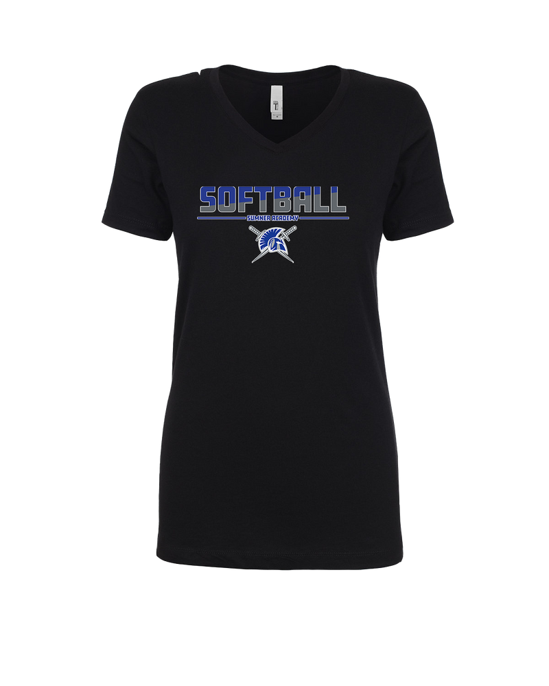 Sumner Academy Softball Cut - Womens V-Neck