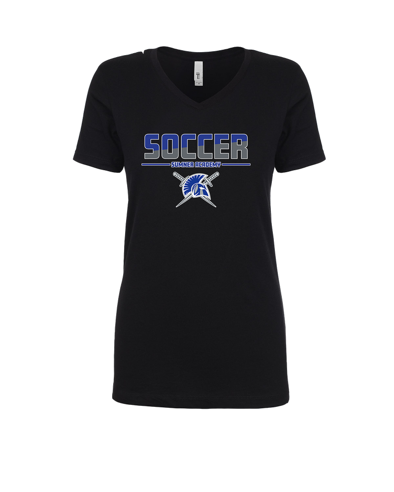 Sumner Academy Soccer Cut - Womens V-Neck