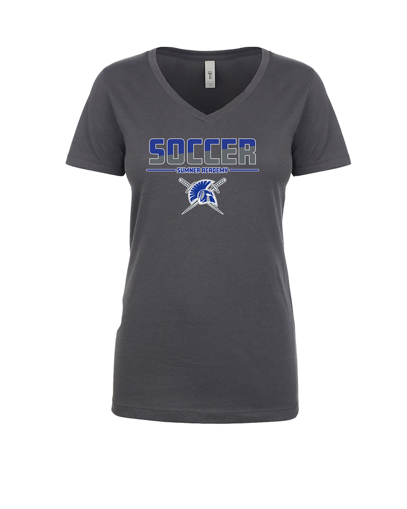 Sumner Academy Soccer Cut - Womens V-Neck