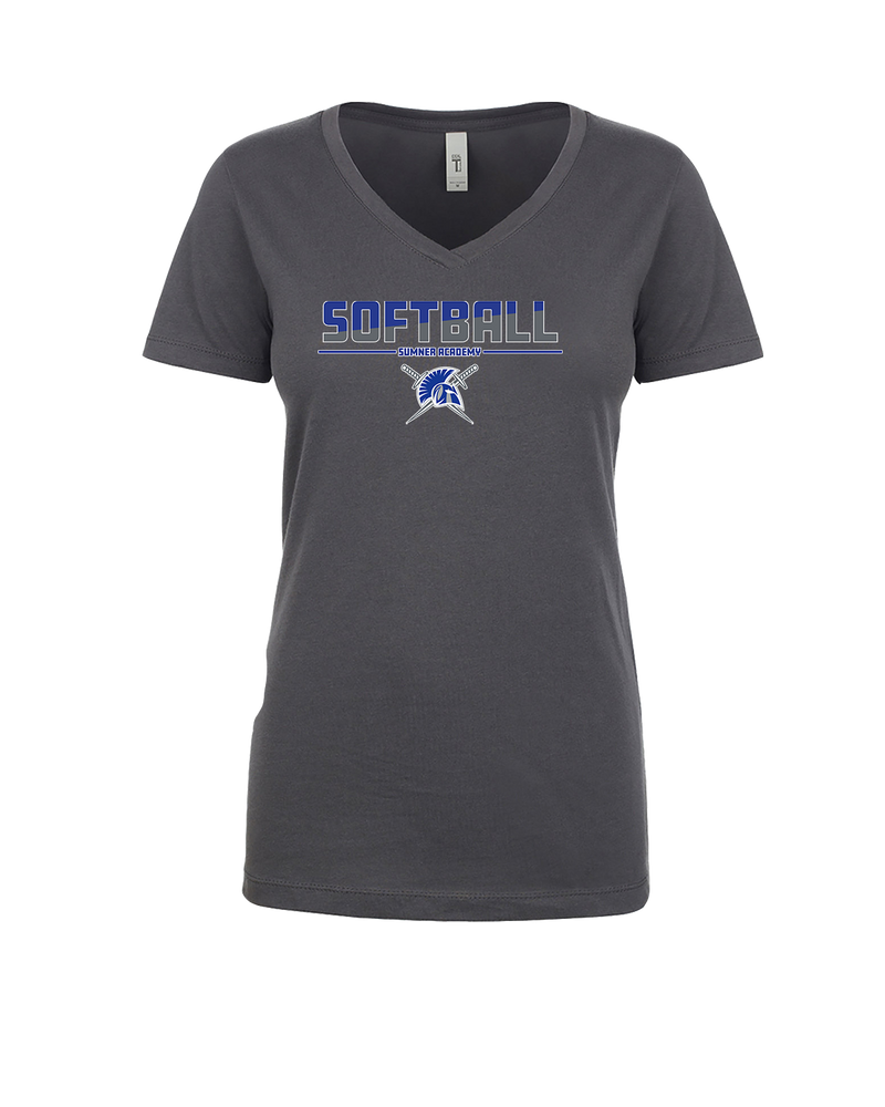 Sumner Academy Softball Cut - Womens V-Neck