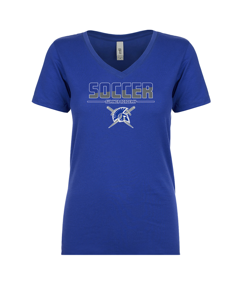 Sumner Academy Soccer Cut - Womens V-Neck