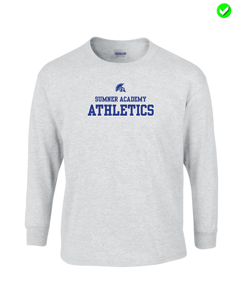 Sumner Academy Athletics No Sword - Mens Basic Cotton Long Sleeve