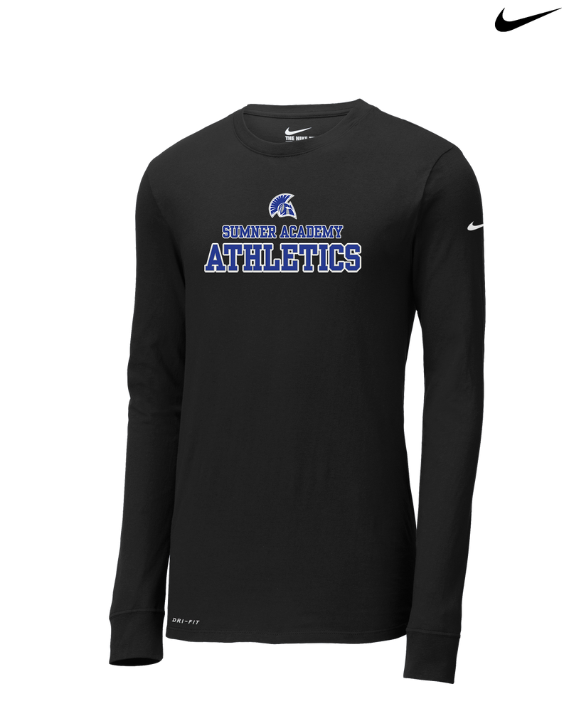 Sumner Academy Athletics No Sword - Nike Dri-Fit Poly Long Sleeve