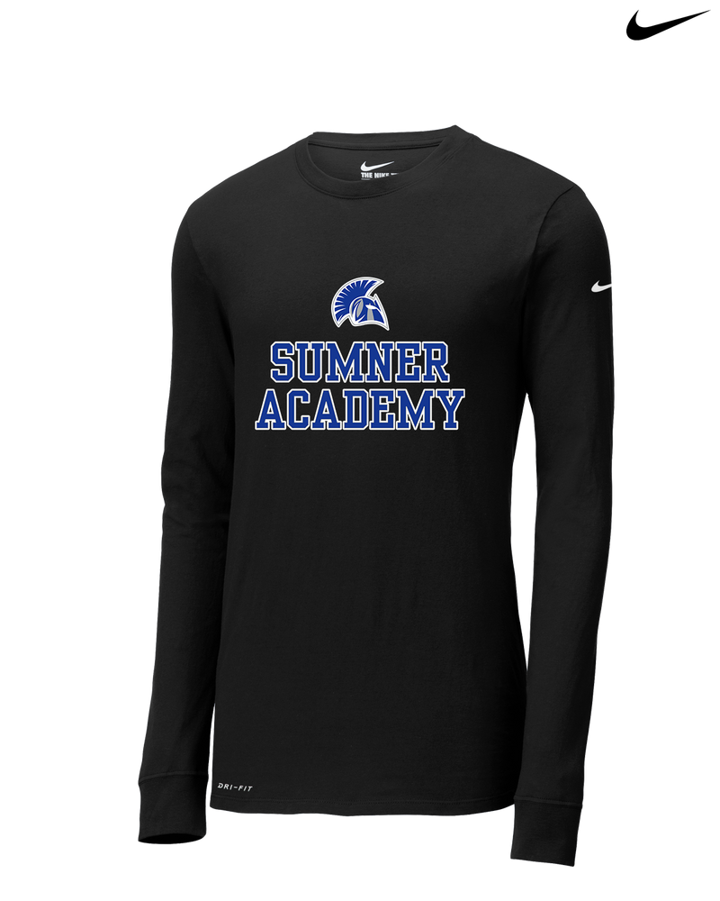 Sumner Academy No Sword - Nike Dri-Fit Poly Long Sleeve