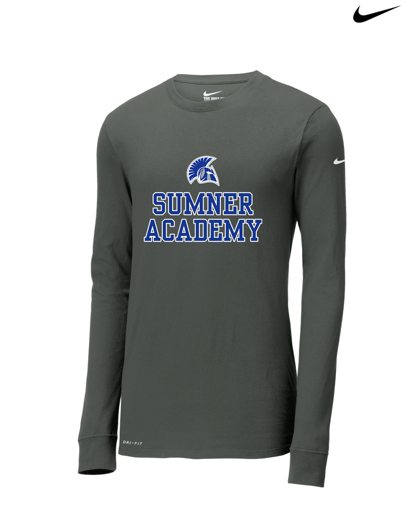 Sumner Academy No Sword - Nike Dri-Fit Poly Long Sleeve