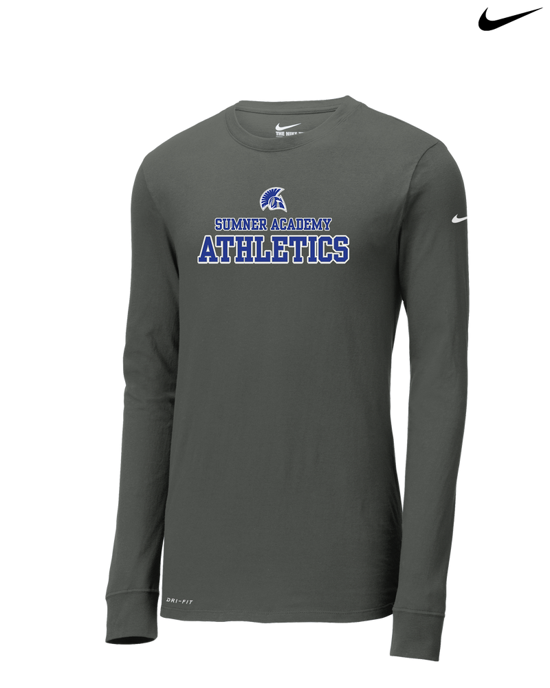 Sumner Academy Athletics No Sword - Nike Dri-Fit Poly Long Sleeve
