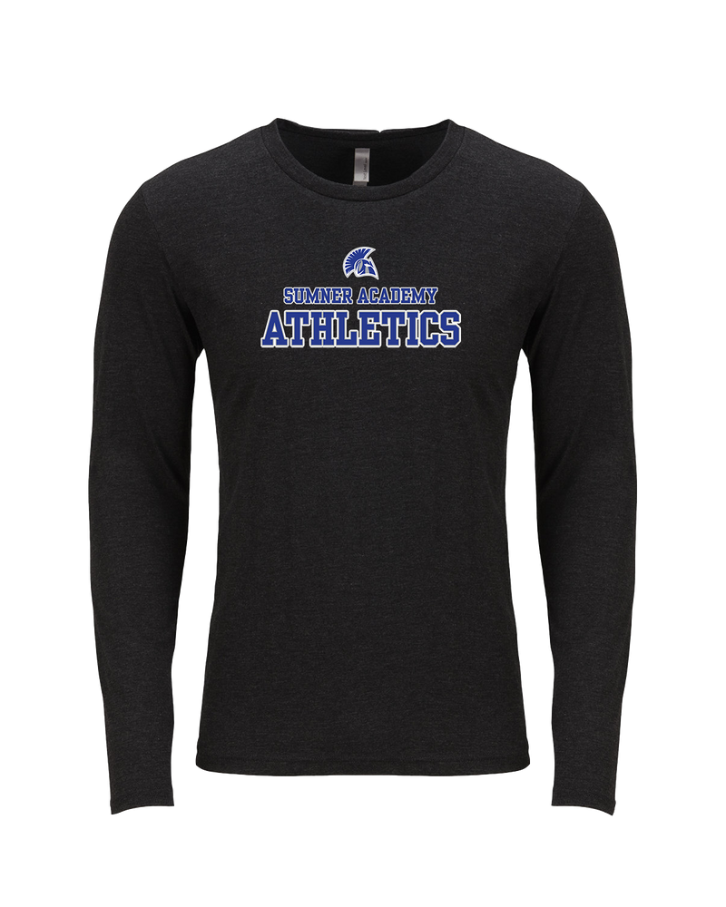 Sumner Academy Athletics No Sword - Tri Blend Long Sleeve