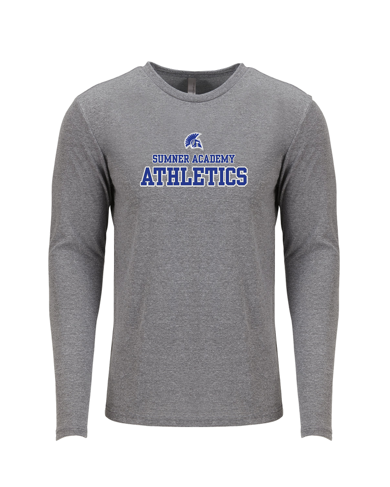 Sumner Academy Athletics No Sword - Tri Blend Long Sleeve
