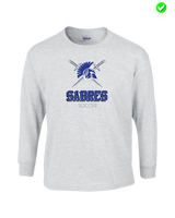 Sumner Academy Soccer Shadow - Mens Basic Cotton Long Sleeve