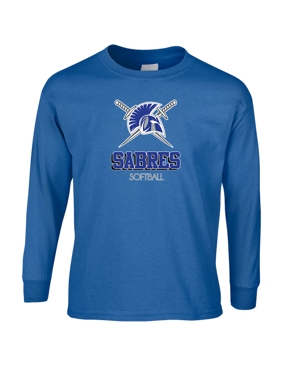 Sumner Academy Softball Shadow - Mens Basic Cotton Long Sleeve