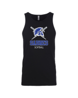 Sumner Academy Softball Shadow - Mens Tank Top