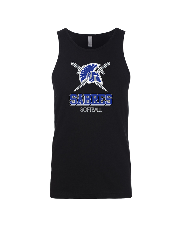 Sumner Academy Softball Shadow - Mens Tank Top