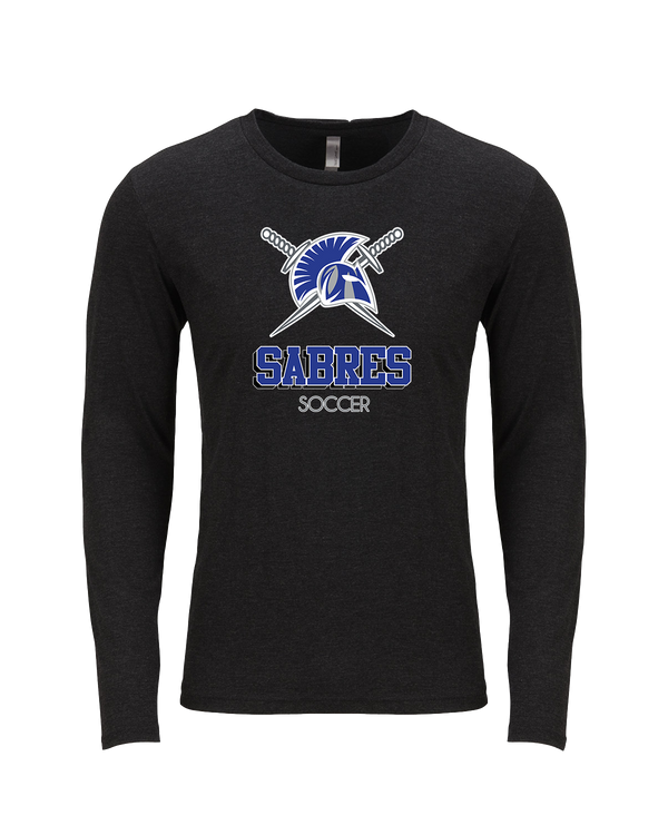Sumner Academy Soccer Shadow - Tri Blend Long Sleeve