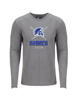 Sumner Academy Soccer Shadow - Tri Blend Long Sleeve