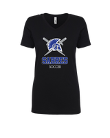 Sumner Academy Soccer Shadow - Womens V-Neck