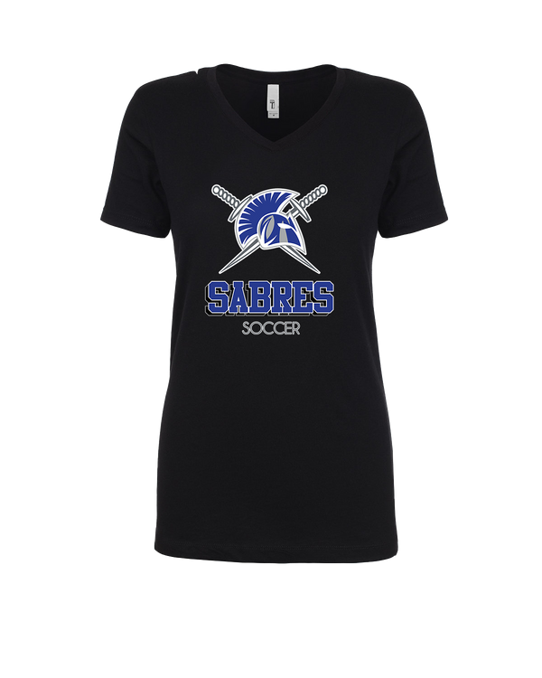 Sumner Academy Soccer Shadow - Womens V-Neck