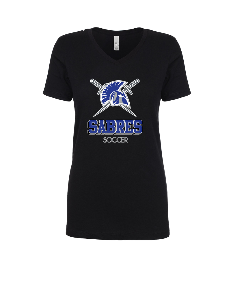 Sumner Academy Soccer Shadow - Womens V-Neck