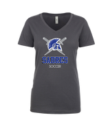 Sumner Academy Soccer Shadow - Womens V-Neck
