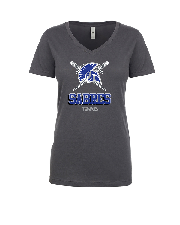 Sumner Academy Tennis Shadow - Womens V-Neck
