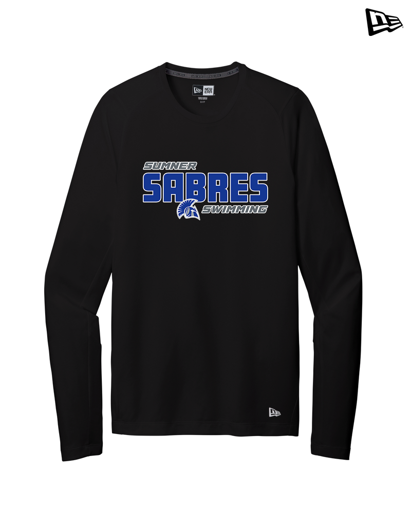 Sumner Academy Swimming Bold - New Era Long Sleeve Crew