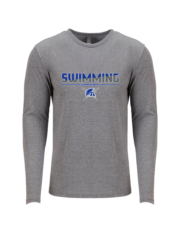 Sumner Academy Swimming Cut - Tri Blend Long Sleeve