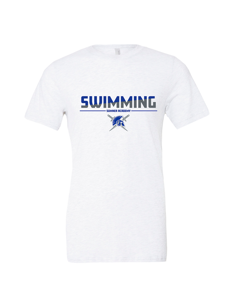 Sumner Academy Swimming Cut - Mens Tri Blend Shirt