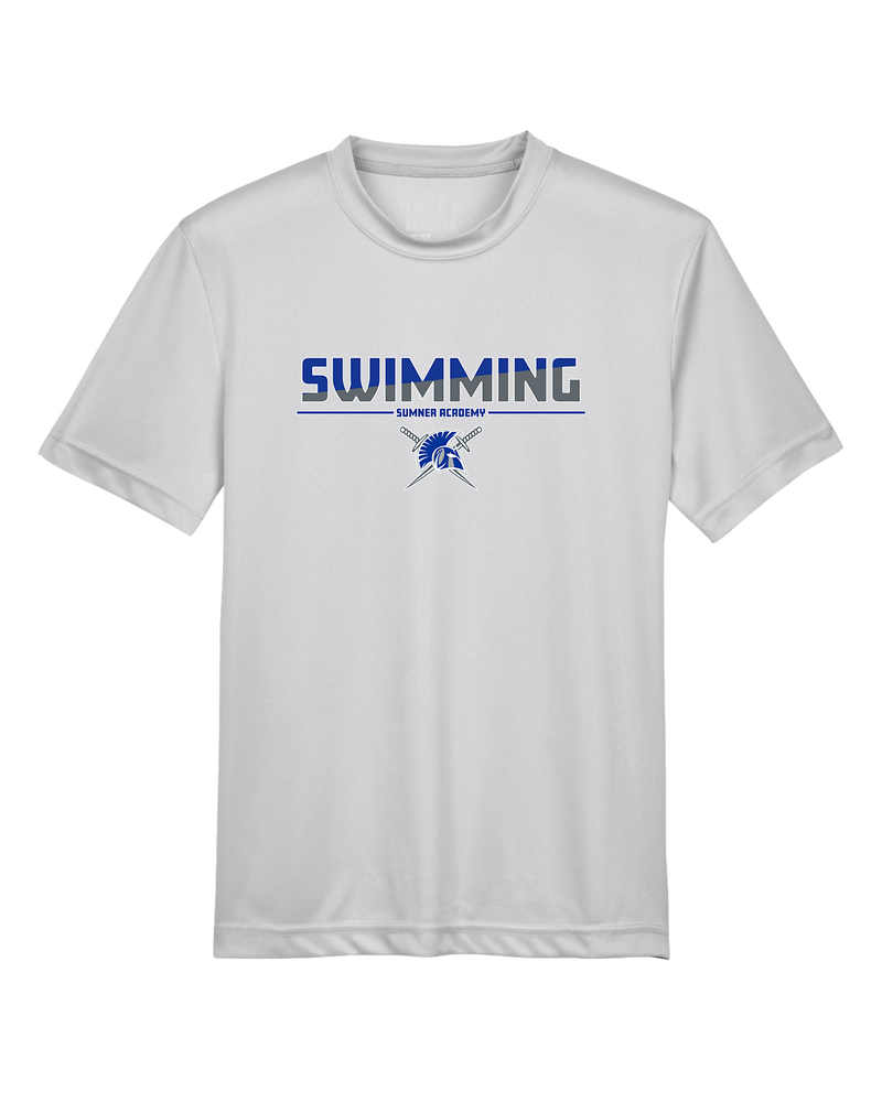 Sumner Academy Swimming Cut - Youth Performance T-Shirt