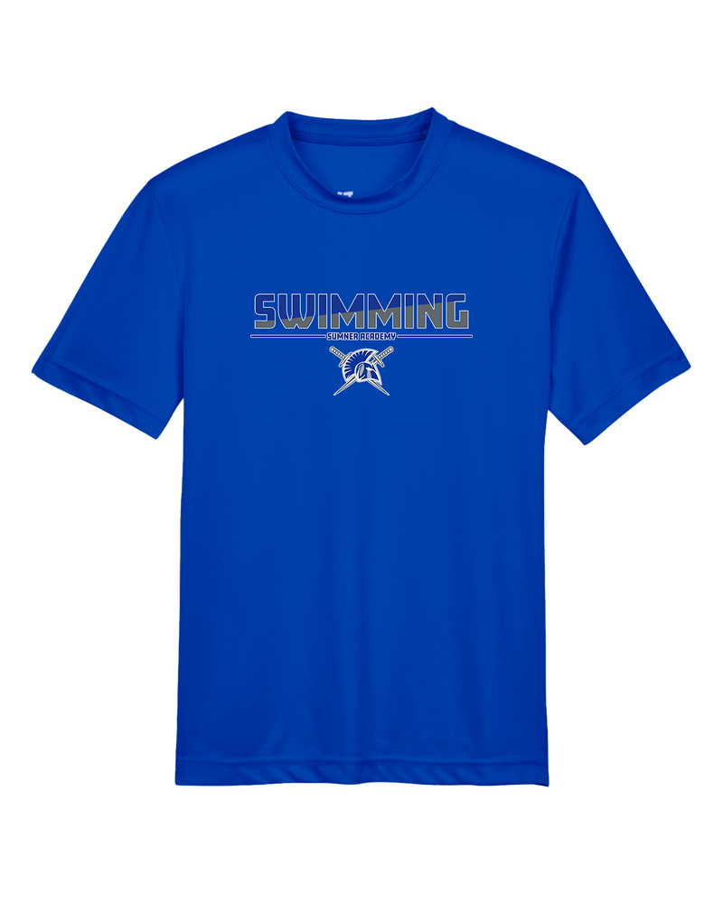 Sumner Academy Swimming Cut - Youth Performance T-Shirt