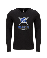 Sumner Academy Swimming Shadow - Tri Blend Long Sleeve