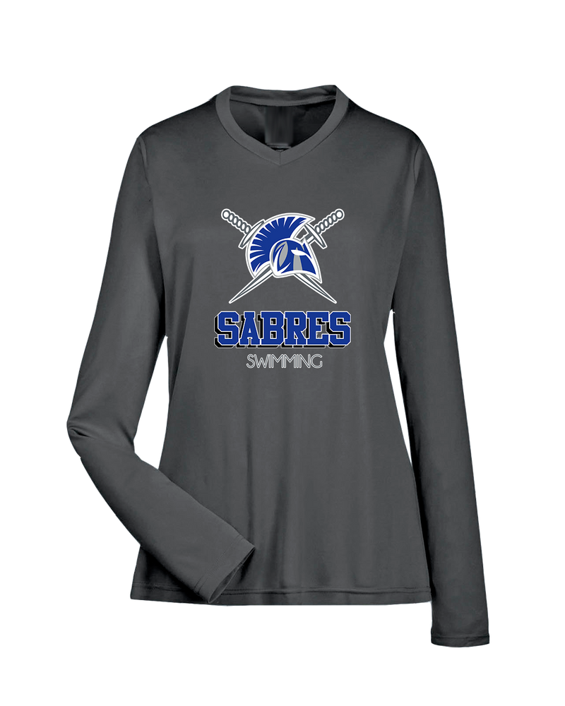 Sumner Academy Swimming Shadow - Womens Performance Long Sleeve